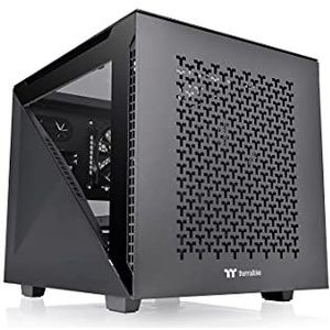 Thermaltake - Divider 200 TG Air - MicroATX-pc-behuizing - Zwart - Gehard Glas
