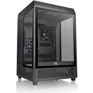 Thermaltake CA-1X1-00M1WN-00 Full Tower PC-behuizing Zwart LCS-compatibel, Zijvenster, Geschikt voor DIY-waterkoeling, Geschikt voor AIO-waterkoeling, 2