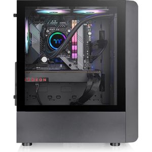 Thermaltake - S200 TG - Torenkast - Zwart - Gehard Glas - SPCC