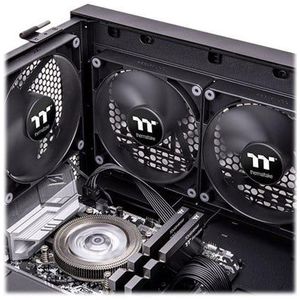Thermaltake CL-F147-PL12BL-A PC-ventilator Zwart (b x h x d) 120 x 120 x 25 mm