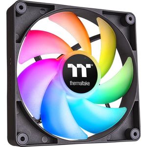 Thermaltake CL-F149-PL12SW-A PC-ventilator Zwart, Transparant, RGB (b x h x d) 120 x 120 x 25 mm