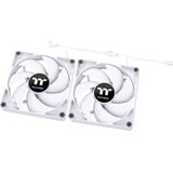 Thermaltake - TT CT120 - PC Koelventilator - Wit - 120mm - 2-Pack