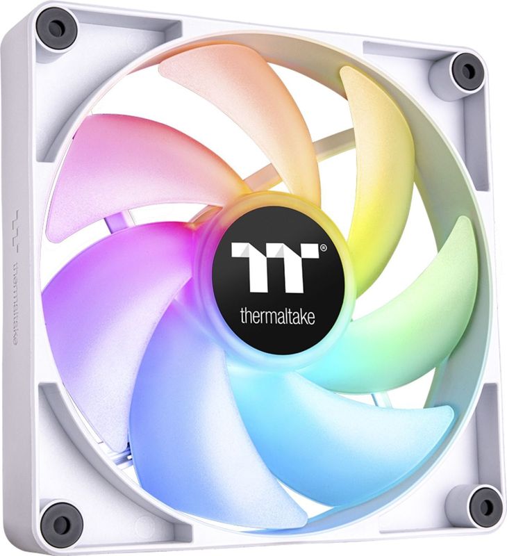 Thermaltake TT CT120 ARGB Sync PC Koelventilator wh 2s CL-F153-PL12SW-A (120 mm, 2 x), PC ventilator, Wit