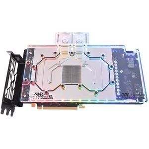 Pacific - V-RTX 4080 Plus Waterblock - Exclusief Voor MSI RTX 4080 Gaming X Trio & RTX 4080 SUPRIM X - Aluminium Backplate