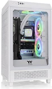 Thermaltake - Tower 200 Mini-ITX Behuzing - Wit - Voorzien van 2 Ventilatoren