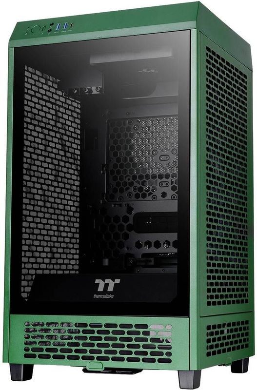 Thermaltake - De Tower 200 - PC-behuizing - Groen - Gehard Glas