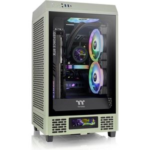 Thermaltake - Tower 200 - PC-behuizing - Groen - Mini-ITX