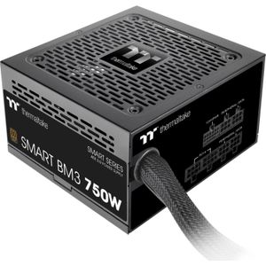 Thermaltake Voeding Smart BM3 750W ATX3.0 80+ Bronze detailhandel (750 W), PC-voedingseenheid, Zwart