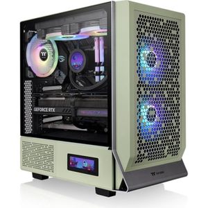 Thermaltake - Ceres 300 TG ARGB - PC-behuizing - Groen - ATX, Mini-ITX, mATX