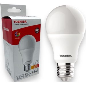 Toshiba 00101315014B A+, LED-lamp A60 11 W, 1055 lm, 2700 K, 80 Ra ND, plastic, 75 W, E27, wit, 60 x 60 x 120 cm
