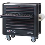 Sonic Next S12 - Gereedschapswagen - 497-dlg - Versterkt RVS Werkblad - 4 Heavy-Duty Wielen