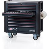 Sonic Next S12 - Gereedschapswagen - 497-dlg - Versterkt RVS Werkblad - 4 Heavy-Duty Wielen