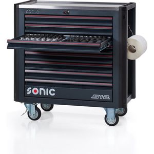 Sonic Next S12 - Gereedschapswagen - 497-dlg - Versterkt RVS Werkblad - 4 Heavy-Duty Wielen