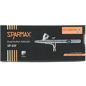 SPARMAX SP35 F Zwaartekracht Airbrush Double Action, Zilver, 0,35 mm