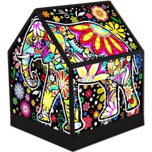 3D Puzzle - House Lantern - Cheerful Elephants  -  208 pieces