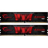 G.Skill Aegis F4-2666C19D-32GIS - Geheugen - DDR4 - 32 GB: 2 x 16 GB - 288-PIN - 2666 MHz - Cl19 - 1.2 V - rood, zwart