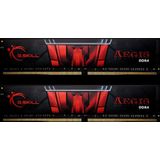 G.Skill Aegis F4-2666C19D-32GIS - Geheugen - DDR4 - 32 GB: 2 x 16 GB - 288-PIN - 2666 MHz - Cl19 - 1.2 V - rood, zwart