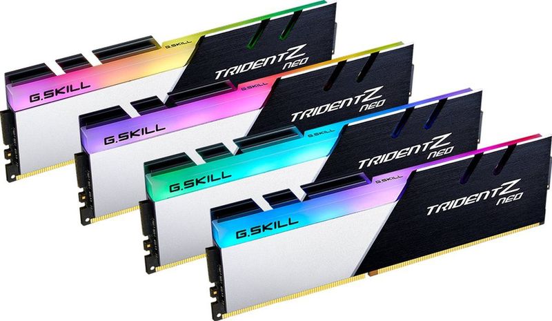 G.Skill - Trident Z Neo - RAM - Zilver - Zwart - 4 x 16GB - 3600 MHz - DDR4