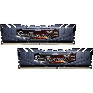 G.Skill Flare X F4-3200C14D-32GFX - Geheugen - DDR4 - 32 GB: 2 x 16 GB - 288-PIN - 3200 MHz - CL14 - 1.35 V - voor AMD Ryzen