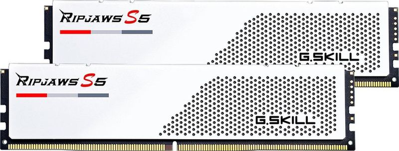 G.skill - Ripjaws S5 - RAM Geheugen - Wit - 32GB - 2x16GB - DDR5 - 6000MHz
