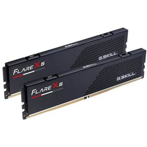 G.Skill Flare X5 F5-6000J3040G32GX2-FX5 - Geheugen - DDR5 - 64 GB: 2 x 32 GB - 288-PIN - 6000 MHz / PC5-48000 - CL30 - 1.40V - AMD EXPO - zwart