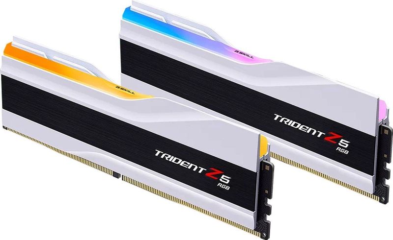 G.Skill - Trident Z5 RGB - DDR5 RAM - 64GB - Mat Wit - 6000MT/s - CL36
