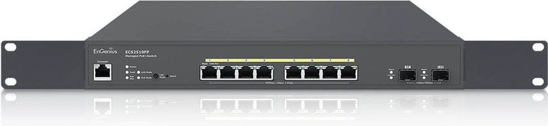 Engenius - ECS2510FP - Cloud Managed Switch - 8 Poorten - 240W - 2.5G