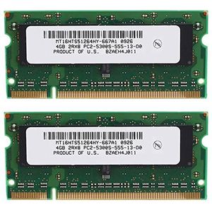 BRIUERG 2X 4 GB DDR2 Laptop Ram 667 Mhz PC2 5300 SODIMM 2RX8 200 Pins voor AMD Laptop Geheugen