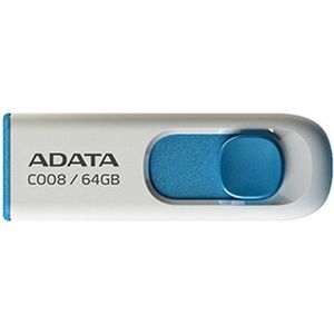 ADATA 64GB C008 USB flash drive USB Type-A 2.0 Blauw, Wit