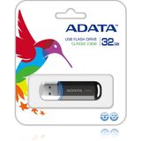 ADATA - C906 - USB Flash Drive - 32GB - Zwart - USB Type-A 2.0