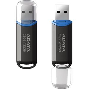 ADATA - C906 - USB Flash Drive - 32GB - Zwart - USB Type-A 2.0