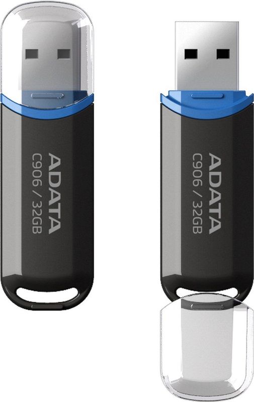 ADATA - C906 - USB Flash Drive - 32GB - Zwart - USB Type-A 2.0
