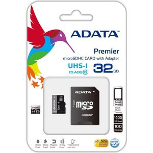 ADATA Premier Micro SDHC UHS-I U1 Class10 32GB 32GB Micro SDHC Class 10 flashgeheugen
