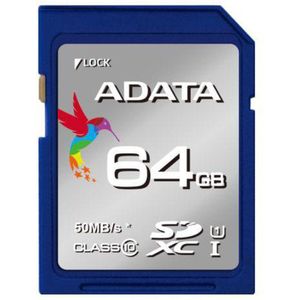 Adata - Premier UHS-I - Geheugenkaart - Blauw - 64 GB