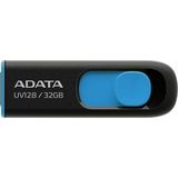 ADATA - DashDrive UV128 - USB Flash Drive - 32GB - Zwart, Blauw