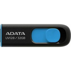 ADATA - DashDrive UV128 - USB Flash Drive - 32GB - Zwart, Blauw