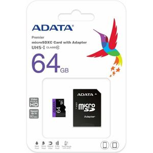 ADATA Premier - Flashgeheugenkaart ( microSDXC-naar-SD-adapter inbegrepen )