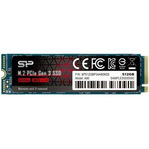 Hard Drive Silicon Power SSD 3400 MB/s SSD Inhoud 512 GB