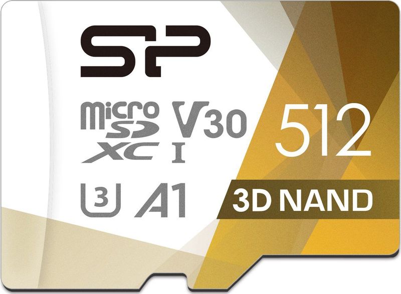 Silicon Power - MicroSDXC Card - 512GB - Class 10 UHS-1 U3 V30