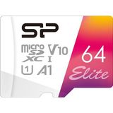 Silicon Power - Elite Micro SDXC Geheugenkaart - 64GB - Veelkleurig