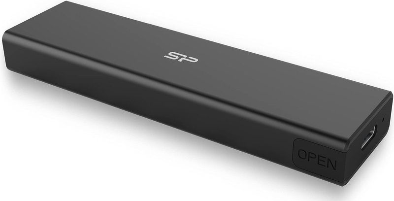 Silicon Power - PD60 - USB-C Behuizing - Zwart - Aluminium