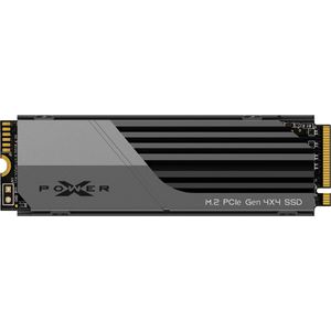 Silicon Power PCIe Gen 4x4 XS70 interne solid state drive SSD 1TB M.2 2280 NVMe 1.4 (SP01KGBP44XS7005) Black Grey