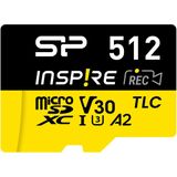 Silicon Power - Inspire Geheugenkaart - 512 GB - Zwart - microSDXC UHS-I