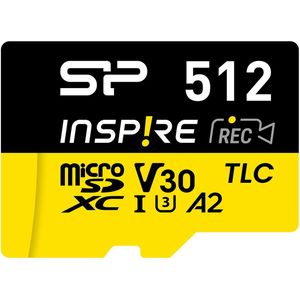 Silicon Power - Inspire Geheugenkaart - 512 GB - Zwart - microSDXC UHS-I