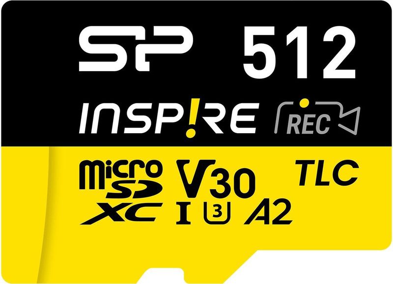 Silicon Power - Inspire Geheugenkaart - 512 GB - Zwart - microSDXC UHS-I