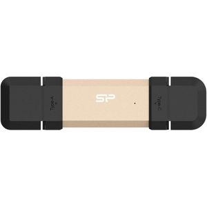 Silicon Power - DS72 - USB Stick - Goud - 500 GB - USB-A en USB-C