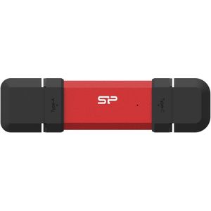Silicon Power - DS72 - USB Stick - Rood - 250GB - USB-C en USB-A - 1050/850MB/s