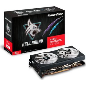 Powercolor - RX 7600 Hellhound - Videokaart - Amethistpaars - 8 GB