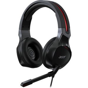 Acer Nitro Gaming Headset (aanpasbare hoofdband, omnidirectionele microfoon, 100 dB gevoeligheid) zwart-rood