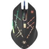 Defender - GM-020L - Muis - Zwart - Bedraad - Optisch - 3200 DPI